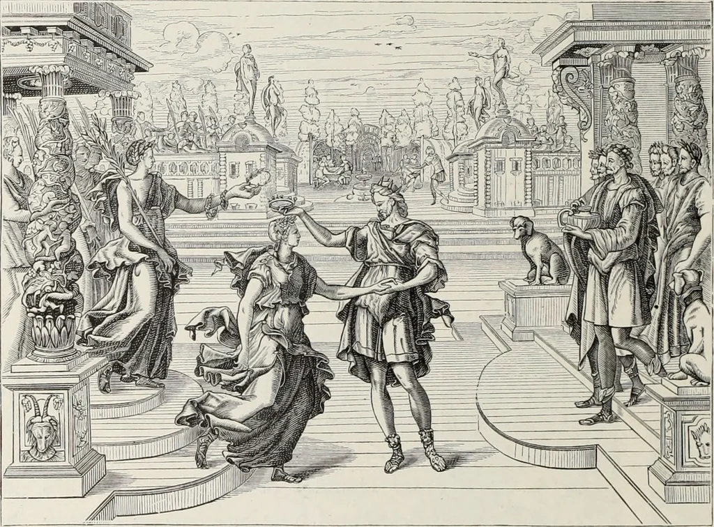 An illustration from XVIIme [i.e. dix-septième] siècle : lettres, sciences et arts, France, 1590-1700, 1882, leaf 509