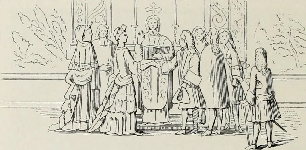 An illustration from XVIIme [i.e. dix-septième] siècle : lettres, sciences et arts, France, 1590-1700, 1882, leaf 515