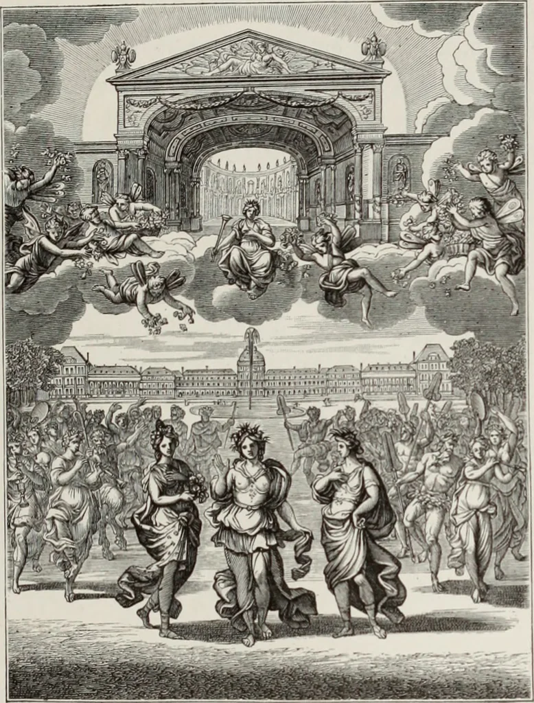 An illustration from XVIIme [i.e. dix-septième] siècle : lettres, sciences et arts, France, 1590-1700, 1882, leaf 574