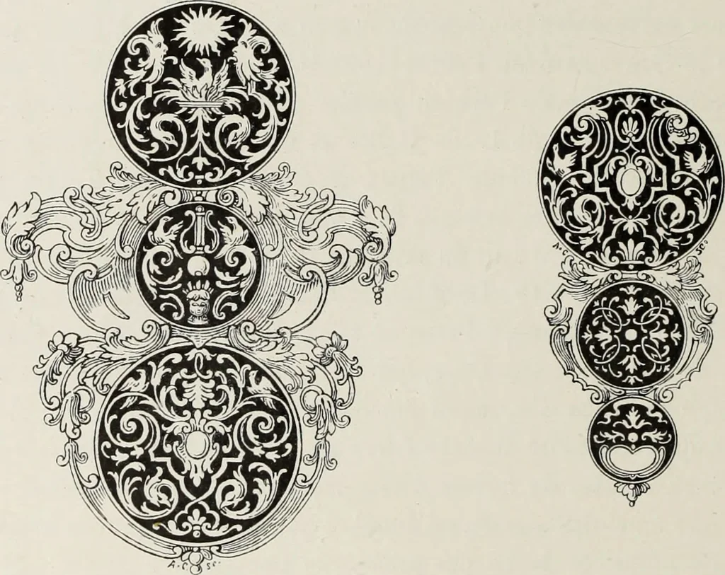 An illustration from XVIIme [i.e. dix-septième] siècle : lettres, sciences et arts, France, 1590-1700, 1882, leaf 611
