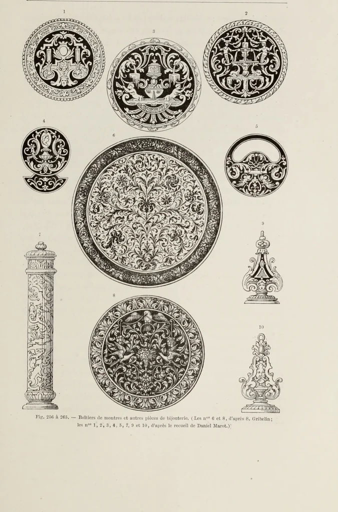 An illustration from XVIIme [i.e. dix-septième] siècle : lettres, sciences et arts, France, 1590-1700, 1882, leaf 620