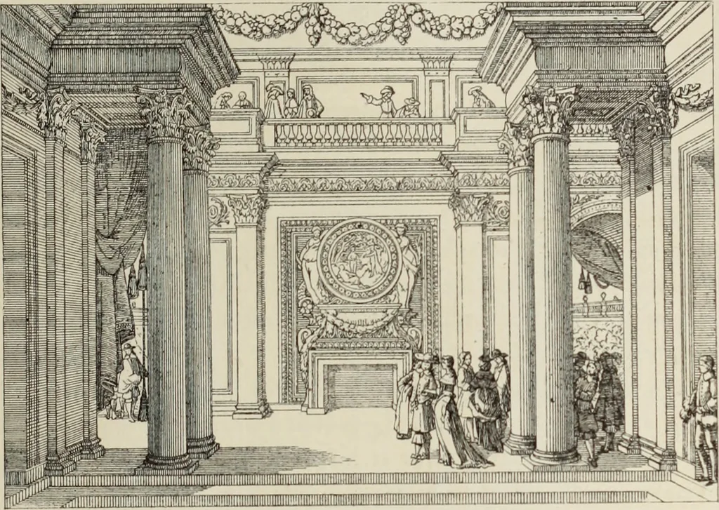 An illustration from XVIIme [i.e. dix-septième] siècle : lettres, sciences et arts, France, 1590-1700, 1882, leaf 628