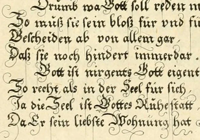 An illustration from XXV schöne ausserlesene Figuren vnd hohe Lehren von der begnadeten liebhabenden Seele, nemlich der Christlichen Kirchen vnd jhre[m] Gemahl Jesu Christo, leaf 11