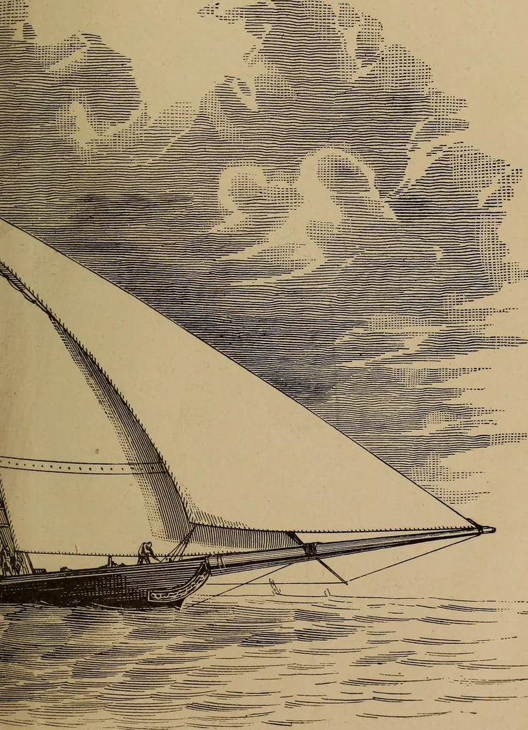 An illustration from A yachtman's scrap book;, 1887, leaf 36