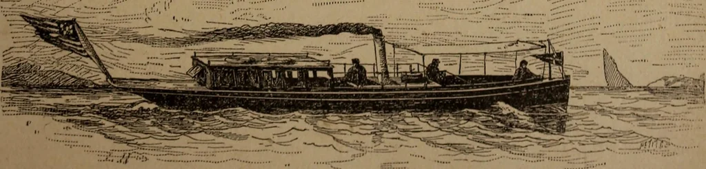 An illustration from Yachts and yachting : with over one hundred and ten illustrations, 1887, leaf 122