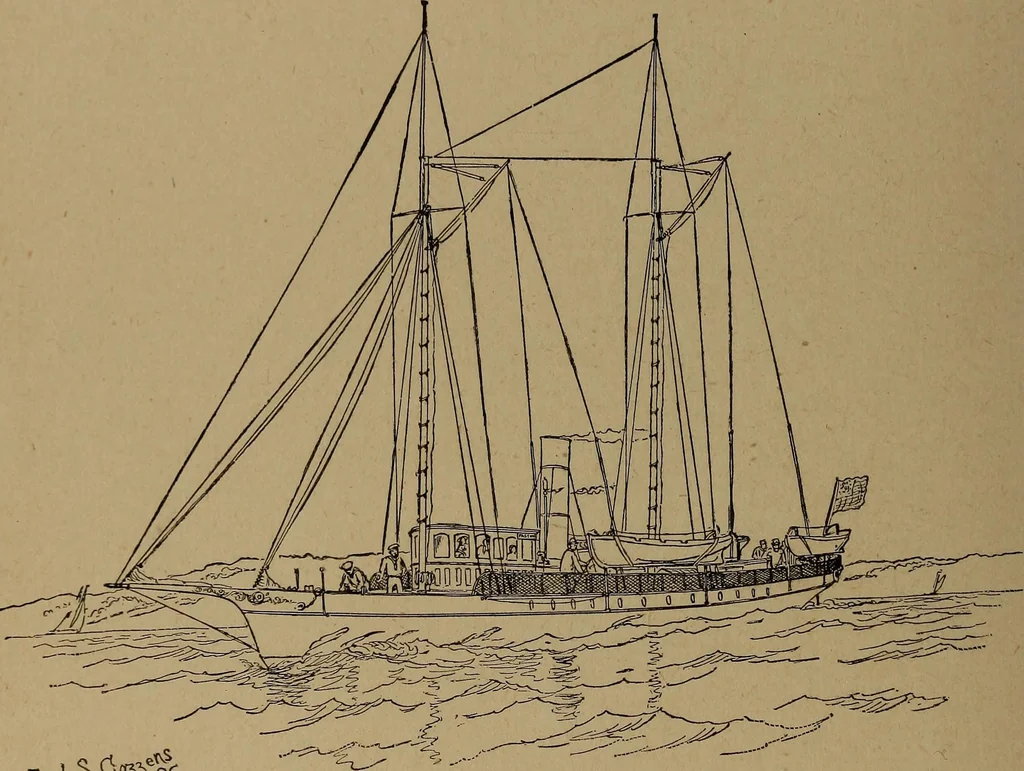 An illustration from Yachts and yachting : with over one hundred and ten illustrations, 1887, leaf 125