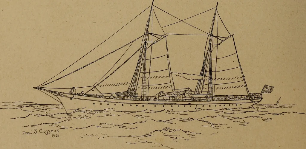 An illustration from Yachts and yachting : with over one hundred and ten illustrations, 1887, leaf 127