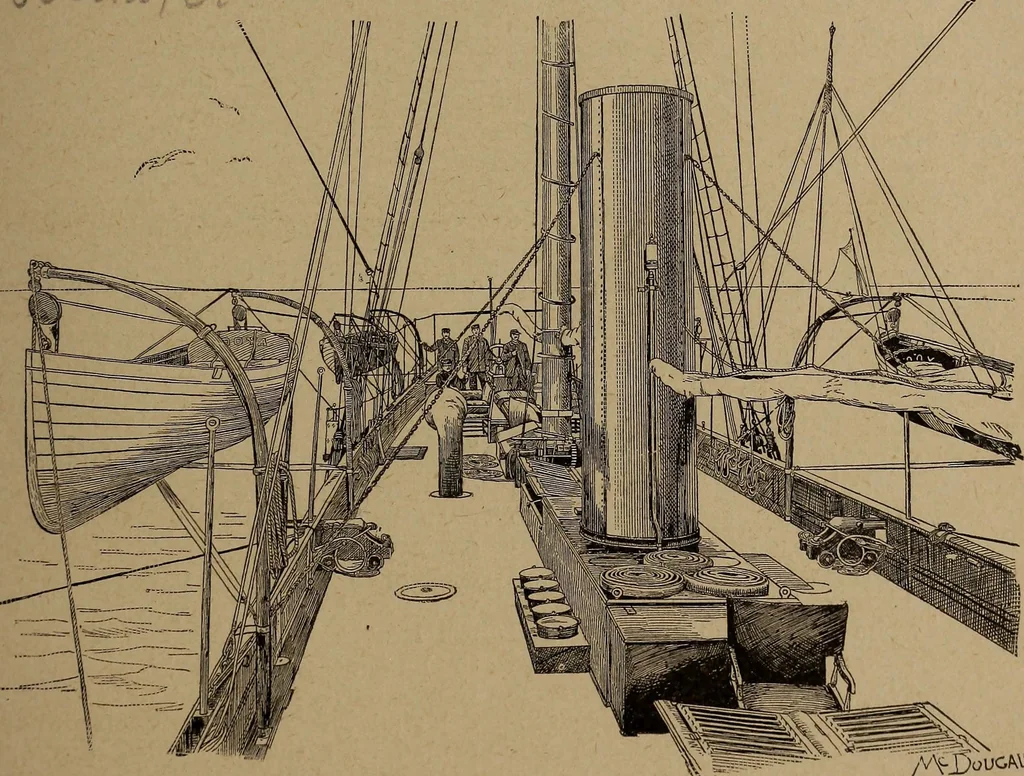 An illustration from Yachts and yachting : with over one hundred and ten illustrations, 1887, leaf 132