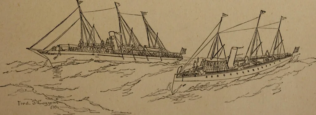 An illustration from Yachts and yachting : with over one hundred and ten illustrations, 1887, leaf 138