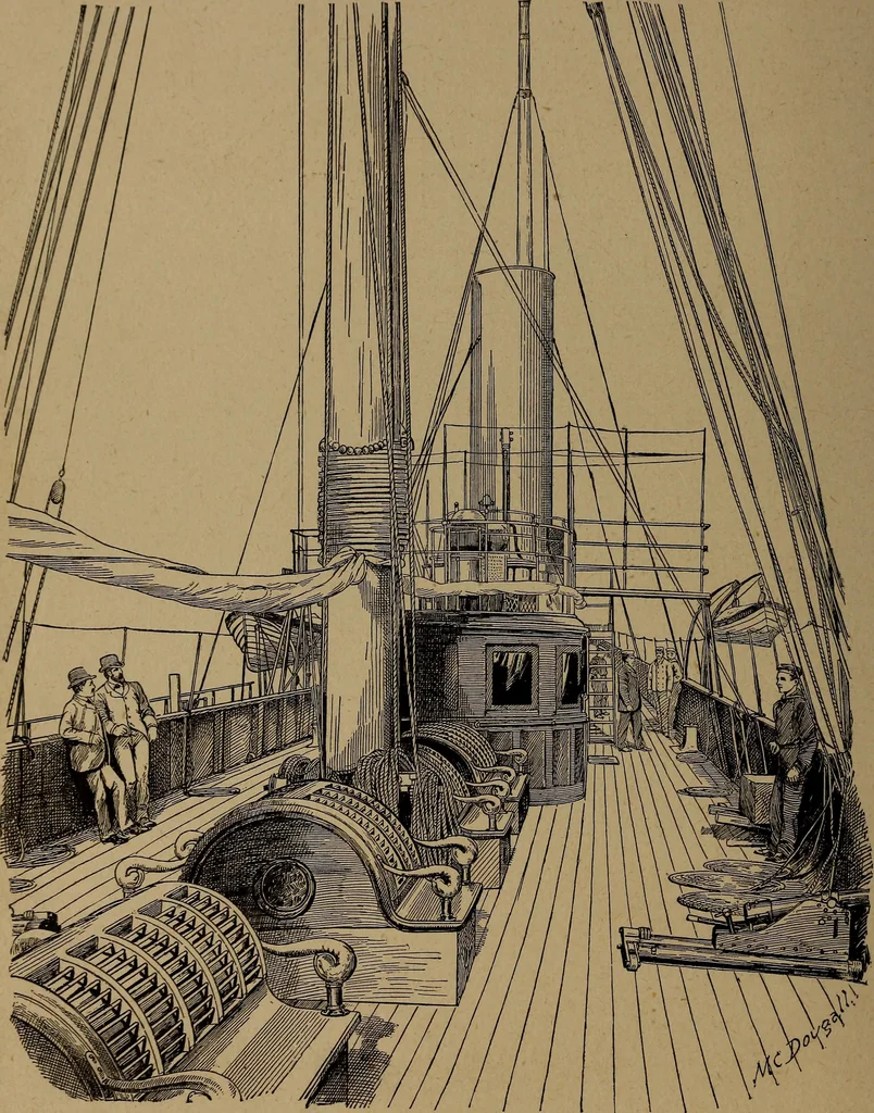 An illustration from Yachts and yachting : with over one hundred and ten illustrations, 1887, leaf 139