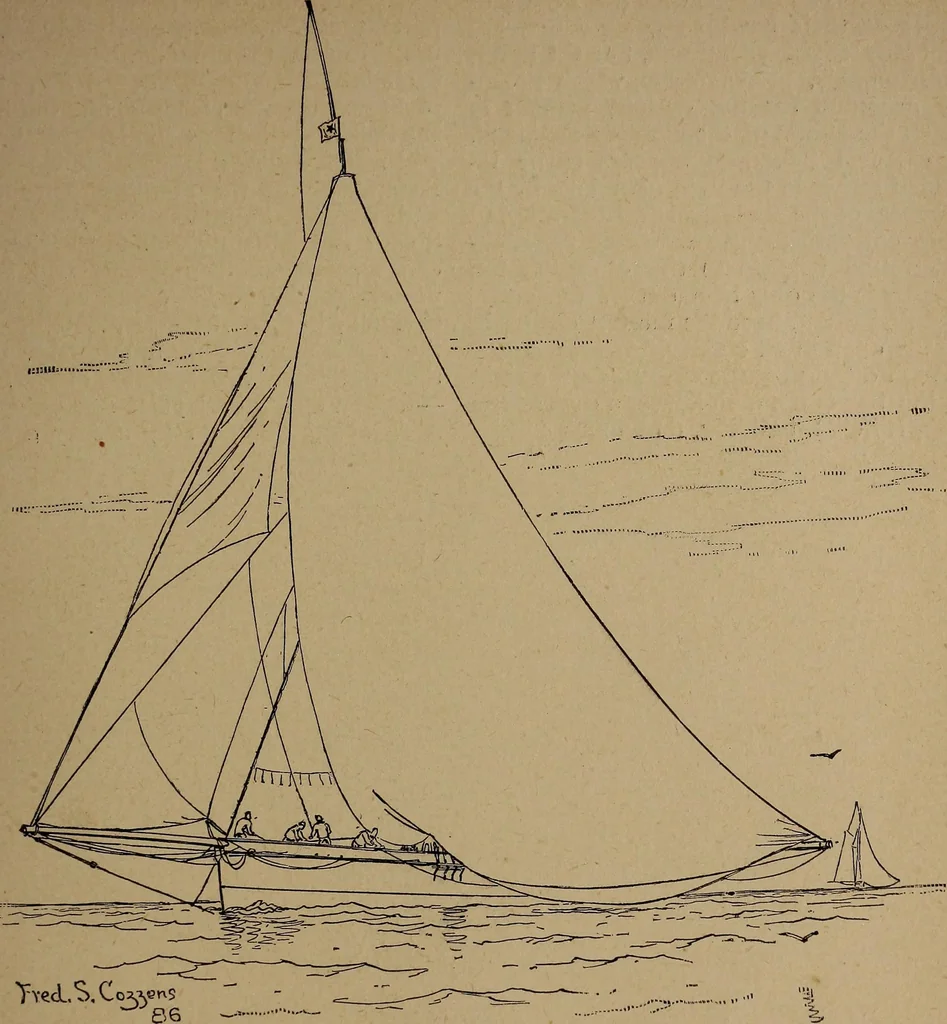 An illustration from Yachts and yachting : with over one hundred and ten illustrations, 1887, leaf 160