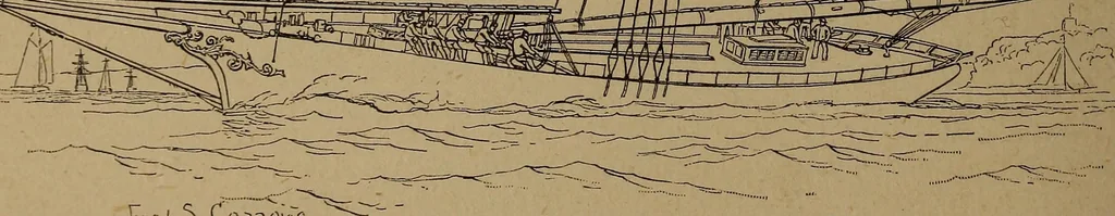 An illustration from Yachts and yachting : with over one hundred and ten illustrations, 1887, leaf 23