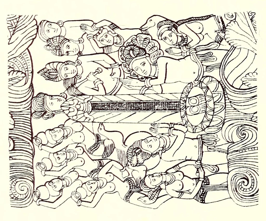 An illustration from Yaksas, 1928, leaf 114