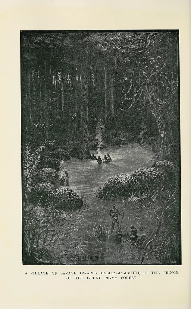 An illustration from A Yankee in pigmy land, 1905, leaf 342