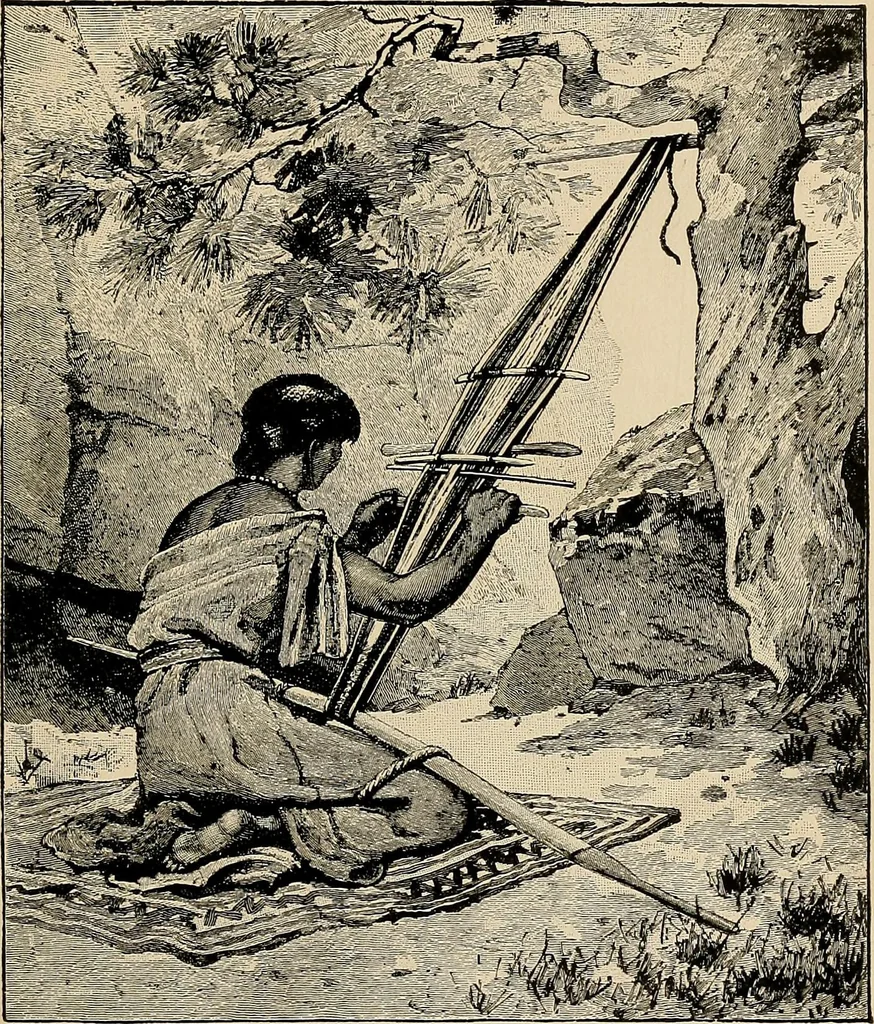 An illustration from Yarn and cloth making; an economic study; a college and normal schools text preliminary to fabric study, and a reference for teachers of industrial history and art in secondary and elementary schools, 1918, leaf 180