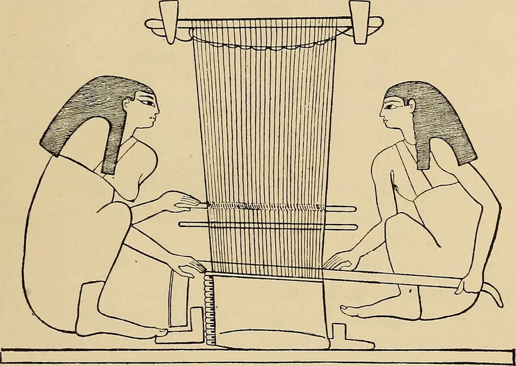 An illustration from Yarn and cloth making; an economic study; a college and normal schools text preliminary to fabric study, and a reference for teachers of industrial history and art in secondary and elementary schools, 1918, leaf 188