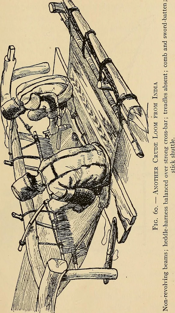 An illustration from Yarn and cloth making; an economic study; a college and normal schools text preliminary to fabric study, and a reference for teachers of industrial history and art in secondary and elementary schools, 1918, leaf 214
