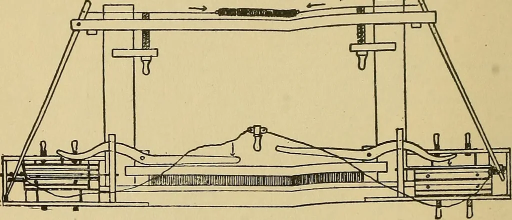 An illustration from Yarn and cloth making; an economic study; a college and normal schools text preliminary to fabric study, and a reference for teachers of industrial history and art in secondary and elementary schools, 1918, leaf 235