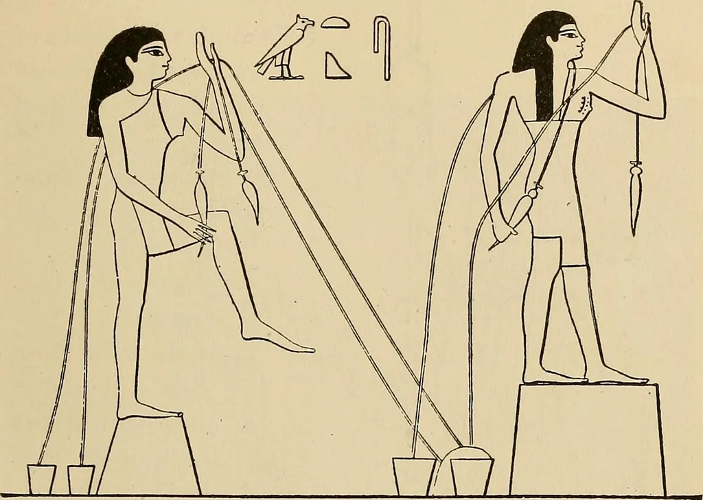 An illustration from Yarn and cloth making; an economic study; a college and normal schools text preliminary to fabric study, and a reference for teachers of industrial history and art in secondary and elementary schools, 1918, leaf 68