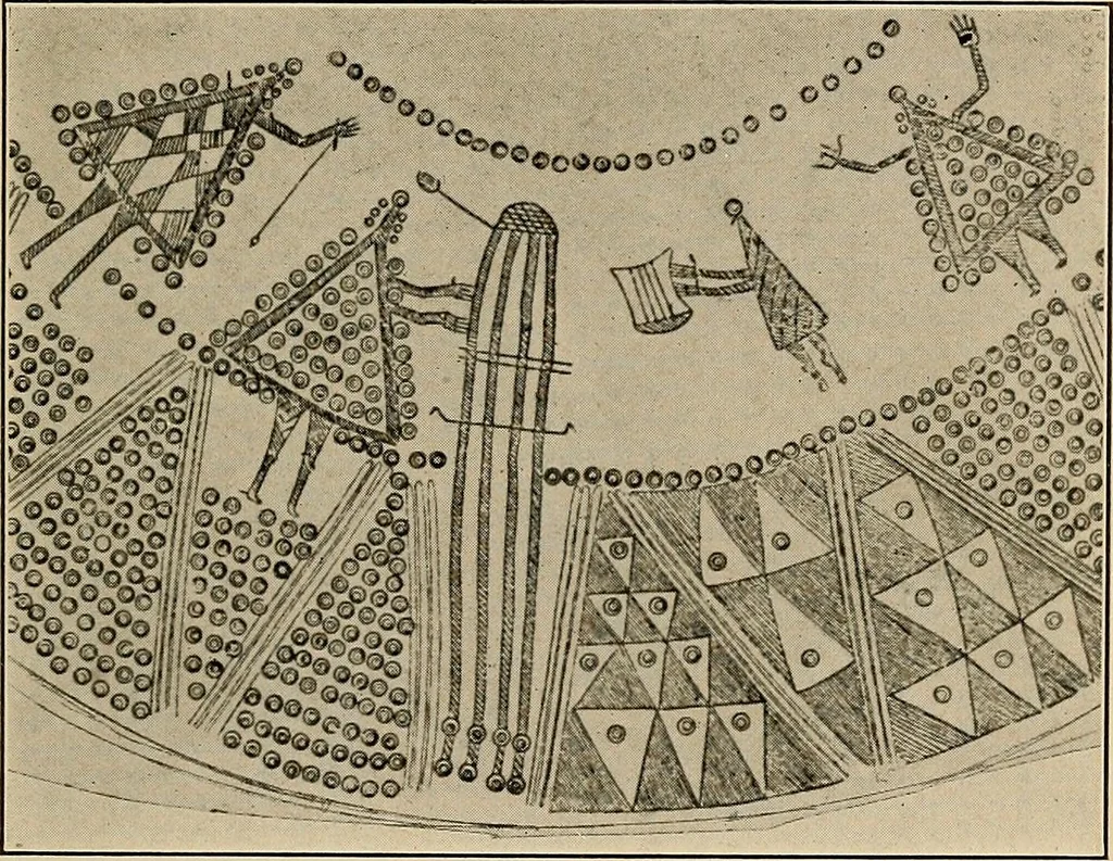 An illustration from Yarn and cloth making; an economic study; a college and normal schools text preliminary to fabric study, and a reference for teachers of industrial history and art in secondary and elementary schools, 1918, leaf 70