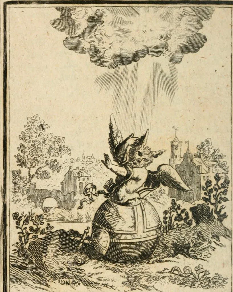 An illustration from Ydelheyd des werelds verciert met zinne-beelden, rym-dighten en zede-leeringen, 1720, leaf 125