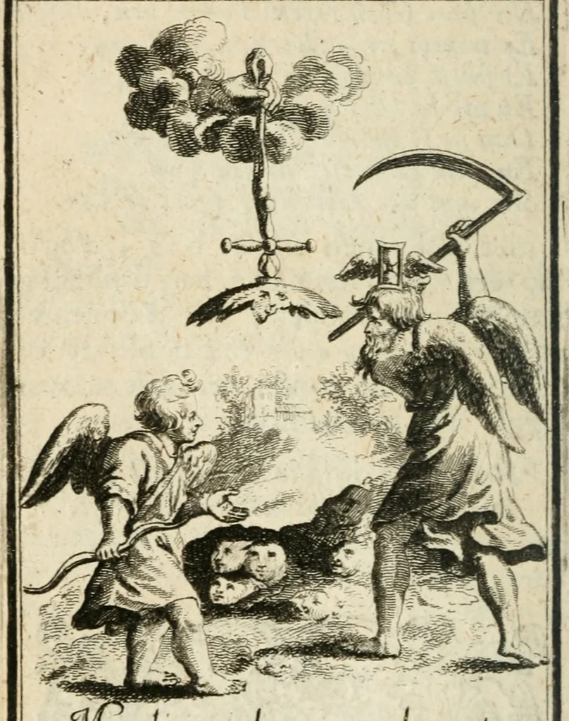 An illustration from Ydelheyd des werelds verciert met zinne-beelden, rym-dighten en zede-leeringen, 1720, leaf 65