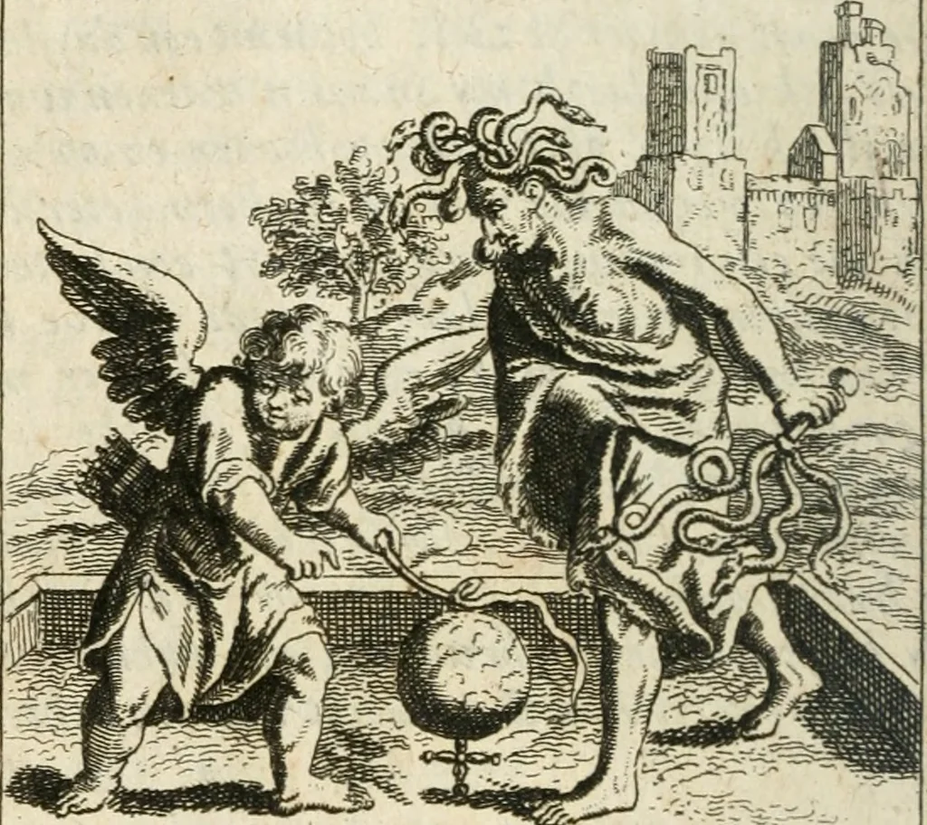 An illustration from Ydelheyd des werelds verciert met zinne-beelden, rym-dighten en zede-leeringen, 1720, leaf 87