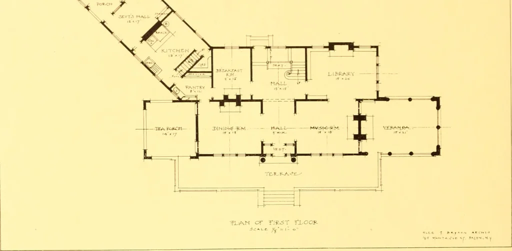 An illustration from Year book of the Brooklyn Chapter of the American Institute of Architects, 1908, leaf 129