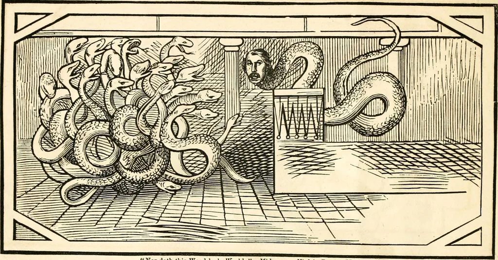 An illustration from Ye book of Copperheads, 1863, leaf 13