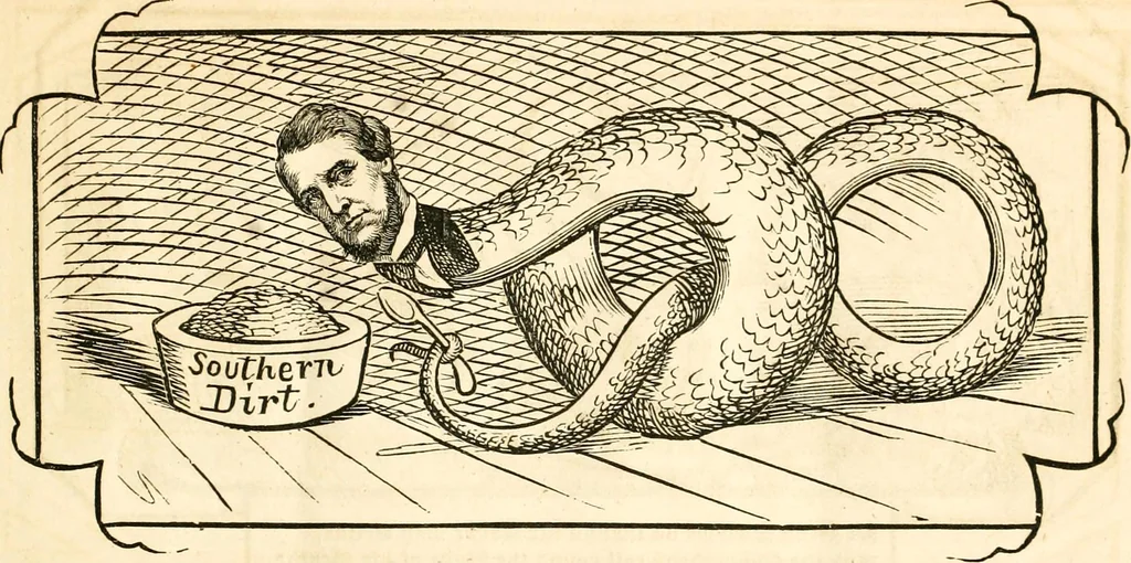 An illustration from Ye book of Copperheads, 1863, leaf 14