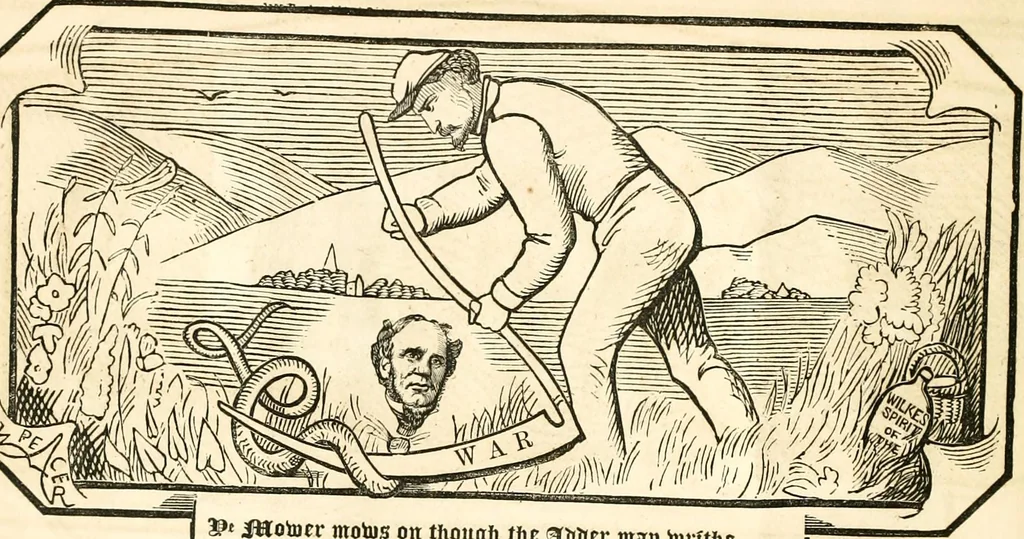 An illustration from Ye book of Copperheads, 1863, leaf 15