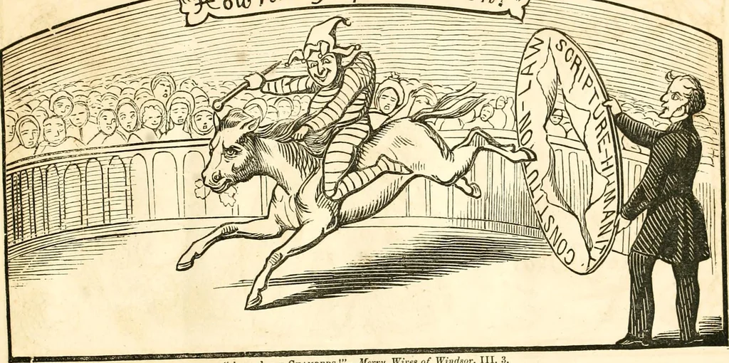 An illustration from Ye book of Copperheads, 1863, leaf 20