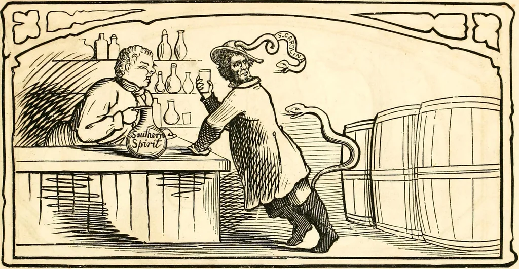 An illustration from Ye book of Copperheads, 1863, leaf 22