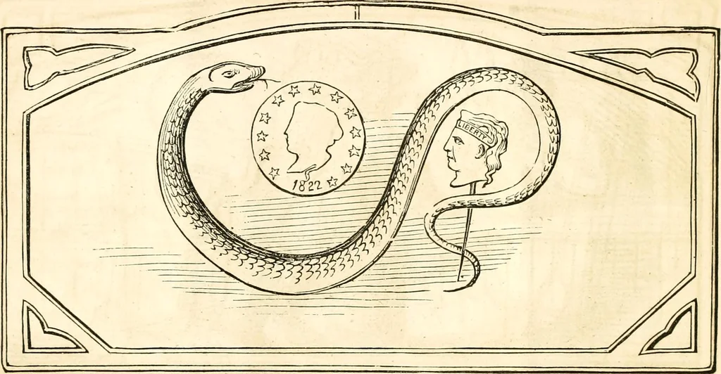 An illustration from Ye book of Copperheads, 1863, leaf 23