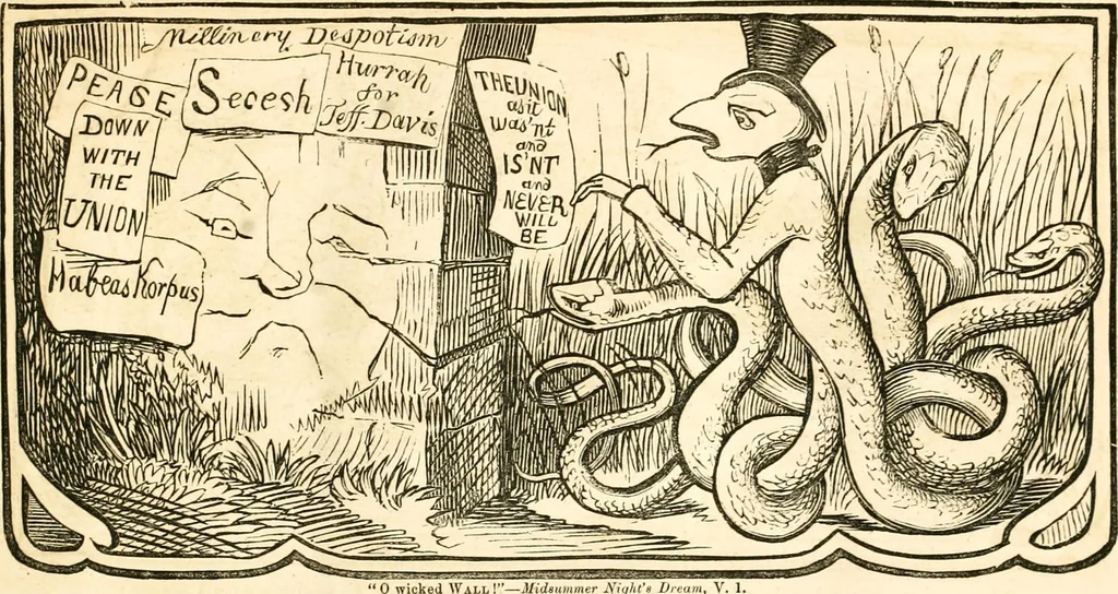 An illustration from Ye book of Copperheads, 1863, leaf 28