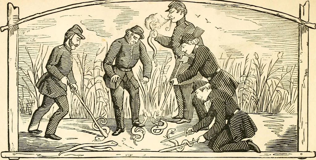 An illustration from Ye book of Copperheads, 1863, leaf 31
