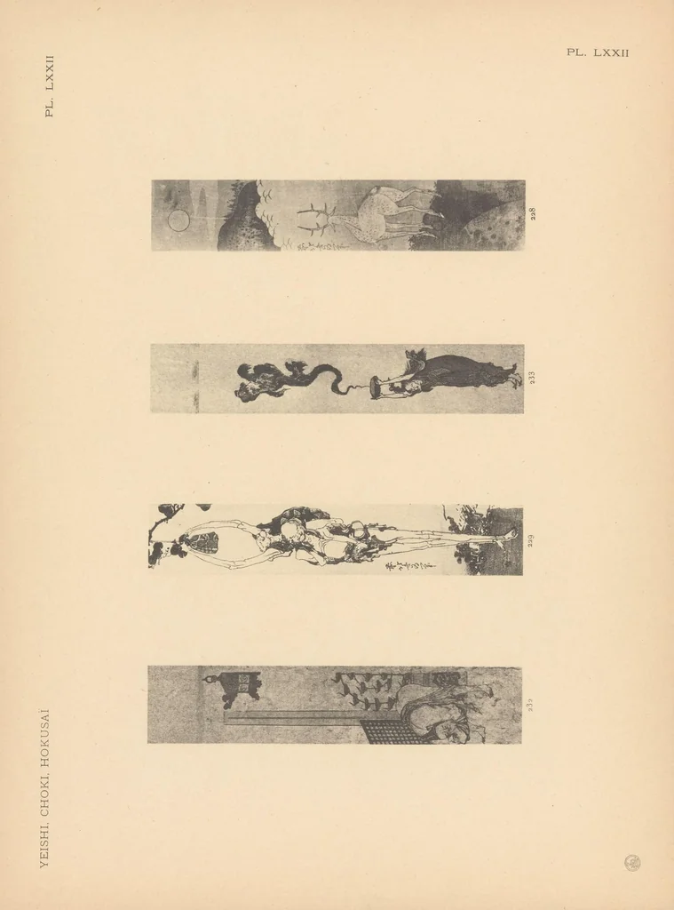 An illustration from Yeishi, Choki, Hokusaï : estampes japonaises tirées des collections de MM. Bing, Bouasse-Lebel, Bullier...[et d'autres] et exposées au Musée des arts décoratifs en janvier, 1913, 1913, leaf 135