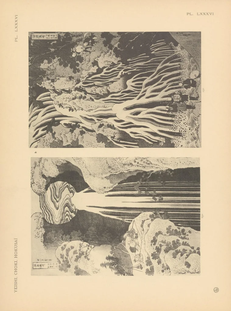 An illustration from Yeishi, Choki, Hokusaï : estampes japonaises tirées des collections de MM. Bing, Bouasse-Lebel, Bullier...[et d'autres] et exposées au Musée des arts décoratifs en janvier, 1913, 1913, leaf 149