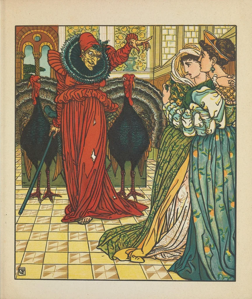 An illustration from The yellow dwarf, 1875, leaf 7