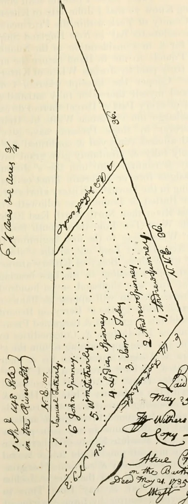 An illustration from York deeds, 1642, leaf 272