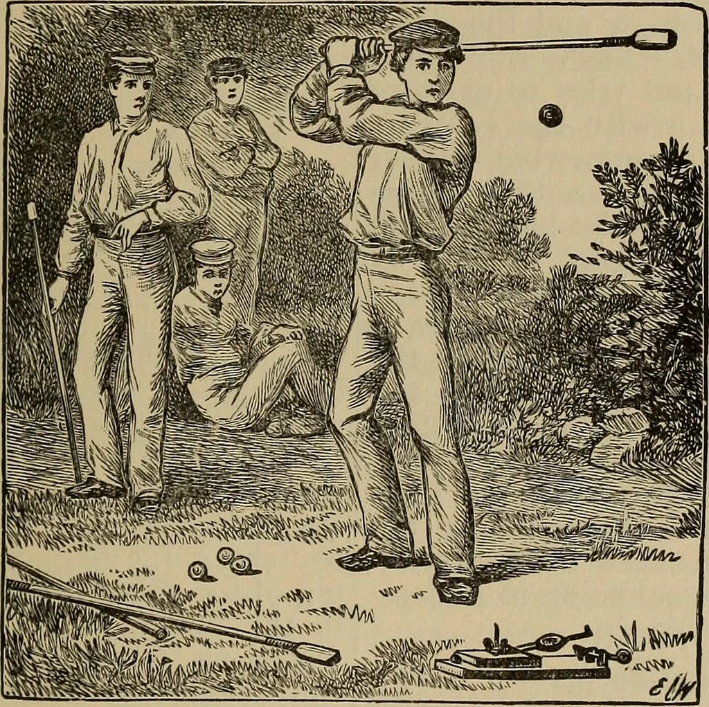 An illustration from The young folk's cyclopædia of games and sports ;, 1899, leaf 460