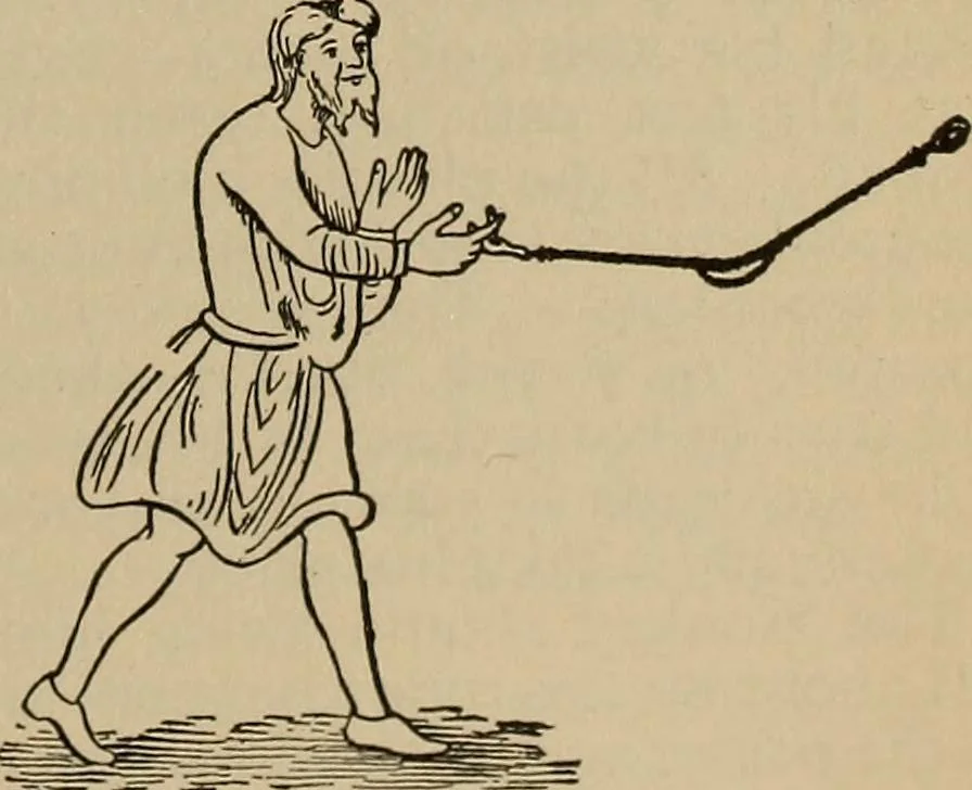 An illustration from The young folk's cyclopædia of games and sports ;, 1899, leaf 664