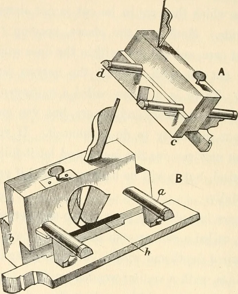 An illustration from The young mechanic; containing directions for the use of all kinds of tools, and for the construction of steam engines and mechanical models, including the art of turning in wood and metal, 1902, leaf 113