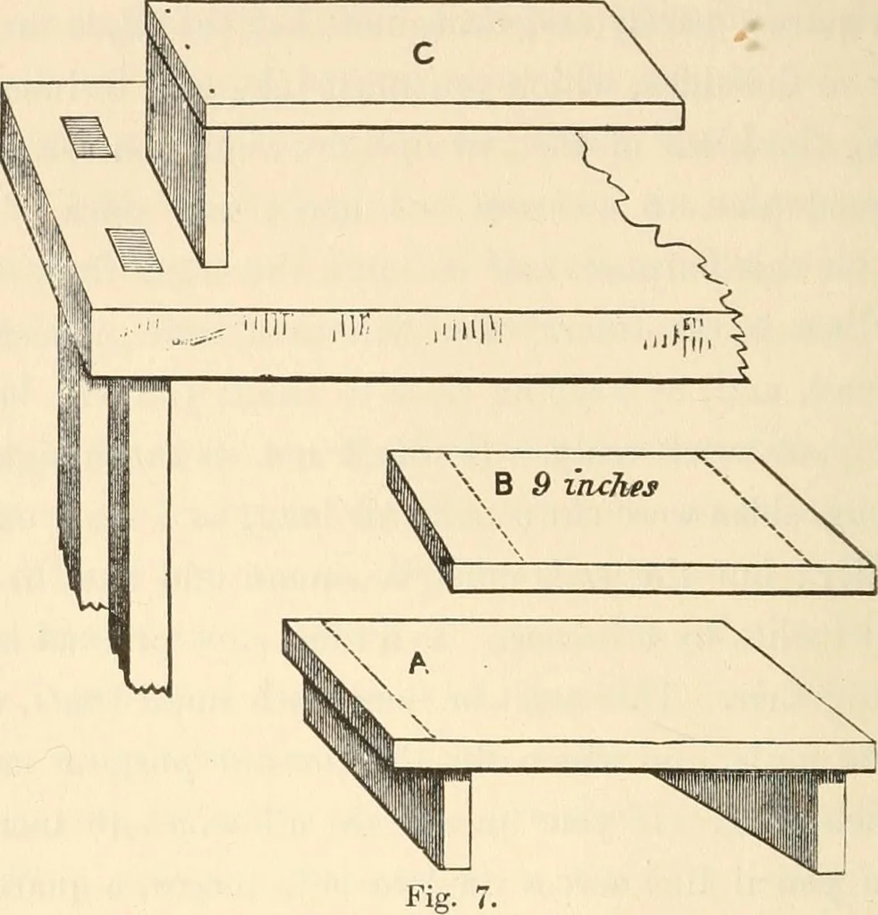 An illustration from The young mechanic; containing directions for the use of all kinds of tools, and for the construction of steam engines and mechanical models, including the art of turning in wood and metal, 1902, leaf 27