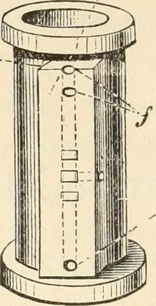 An illustration from The young mechanic; containing directions for the use of all kinds of tools, and for the construction of steam engines and mechanical models, including the art of turning in wood and metal, 1902, leaf 297