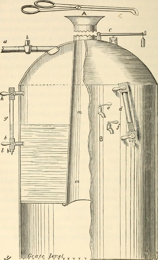An illustration from The young mechanic; containing directions for the use of all kinds of tools, and for the construction of steam engines and mechanical models, including the art of turning in wood and metal, 1902, leaf 321