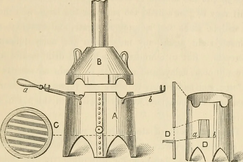 An illustration from The young mechanic; containing directions for the use of all kinds of tools, and for the construction of steam engines and mechanical models, including the art of turning in wood and metal, 1902, leaf 342