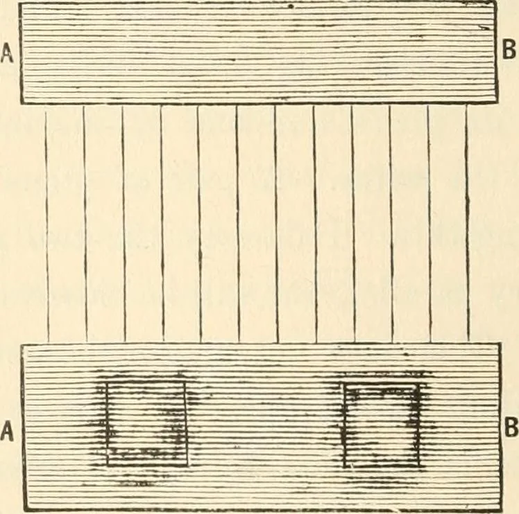 An illustration from The young mechanic; containing directions for the use of all kinds of tools, and for the construction of steam engines and mechanical models, including the art of turning in wood and metal, 1902, leaf 37