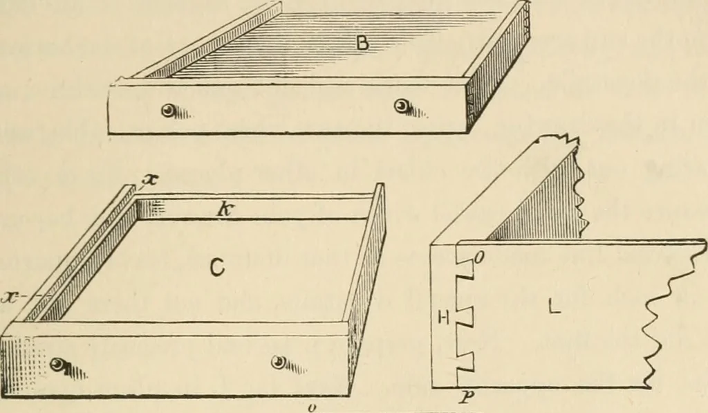 An illustration from The young mechanic; containing directions for the use of all kinds of tools, and for the construction of steam engines and mechanical models, including the art of turning in wood and metal, 1902, leaf 78