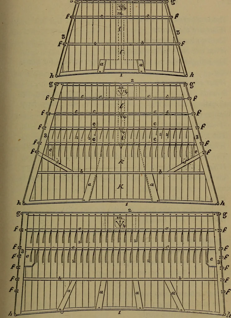 An illustration from Young sailor's assistant in practical seamanship including the rules of the road; directions for resuscitating the apparently drowned, etc., etc., together with the salutes ... naval signal flags, Very's lights, and the international code of signals, 1893, leaf 102